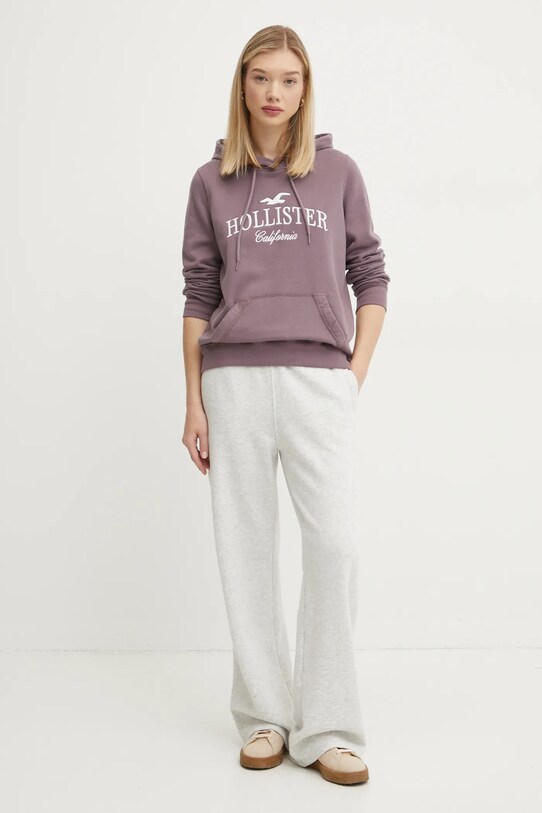 Hollister Co. pantaloni de trening KI347.3061.112 gri AW24