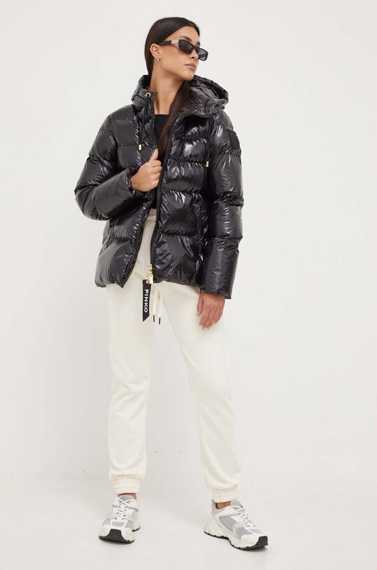 Pinko spodnie dresowe bawełniane 100371.A162 beżowy AW23