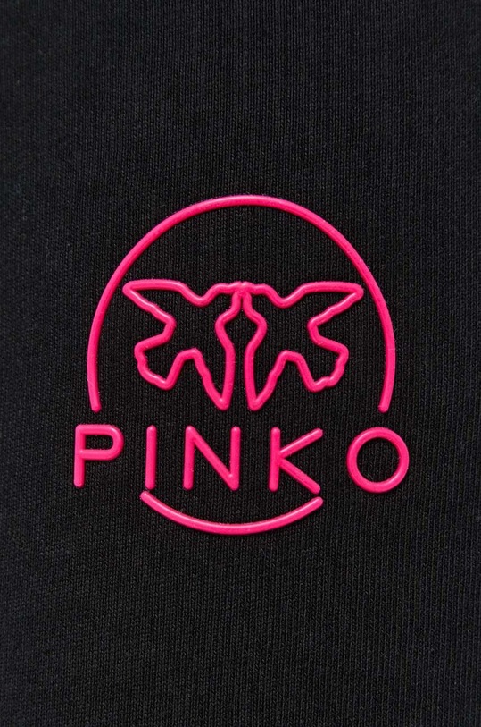 Pinko spodnie dresowe bawełniane czarny 100371.A162