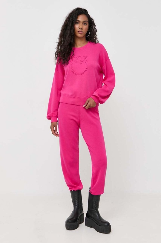 Pinko spodnie dresowe 101567.A115 różowy AW23