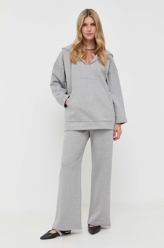 Weekend Max Mara pantaloni de trening din bumbac 2357860239600 gri AW23