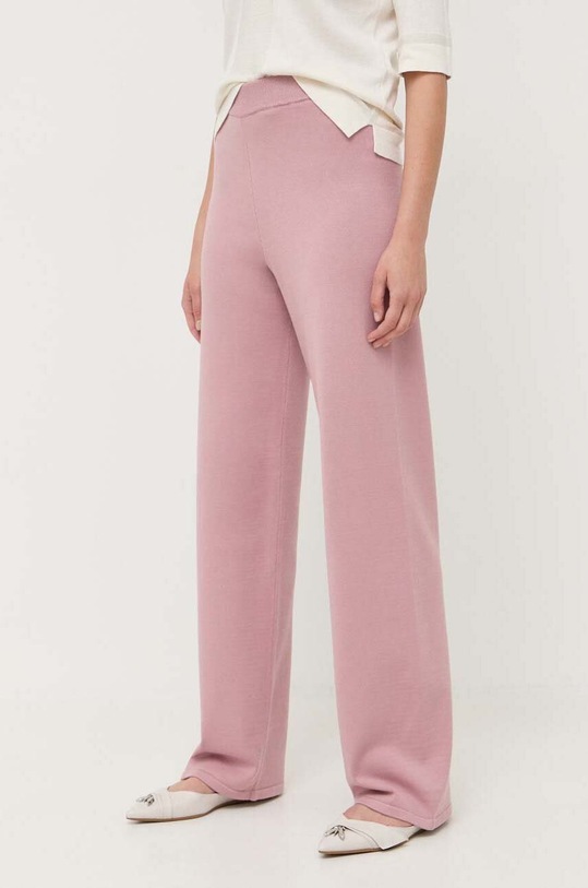Max Mara Leisure spodnie dzianina różowy 2333360134600