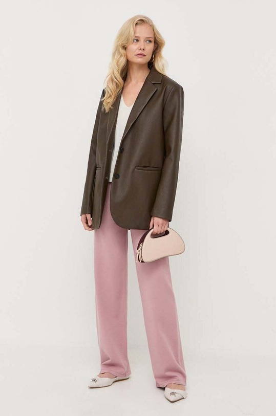 Max Mara Leisure spodnie 2333360134600 różowy AW23