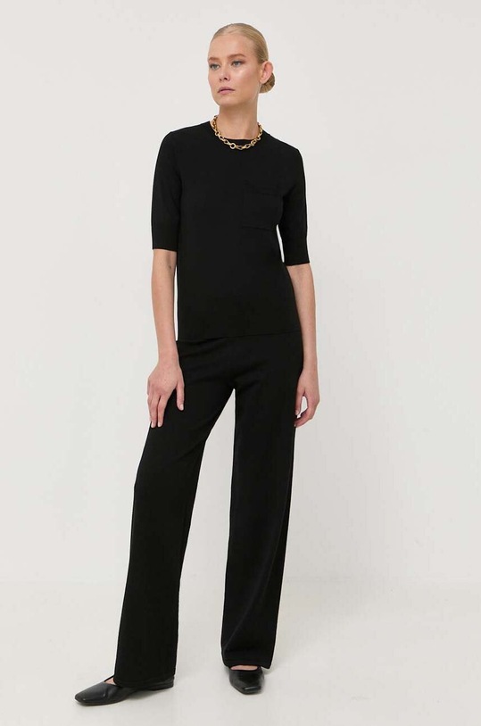 Max Mara Leisure nadrág fekete 2333360134600