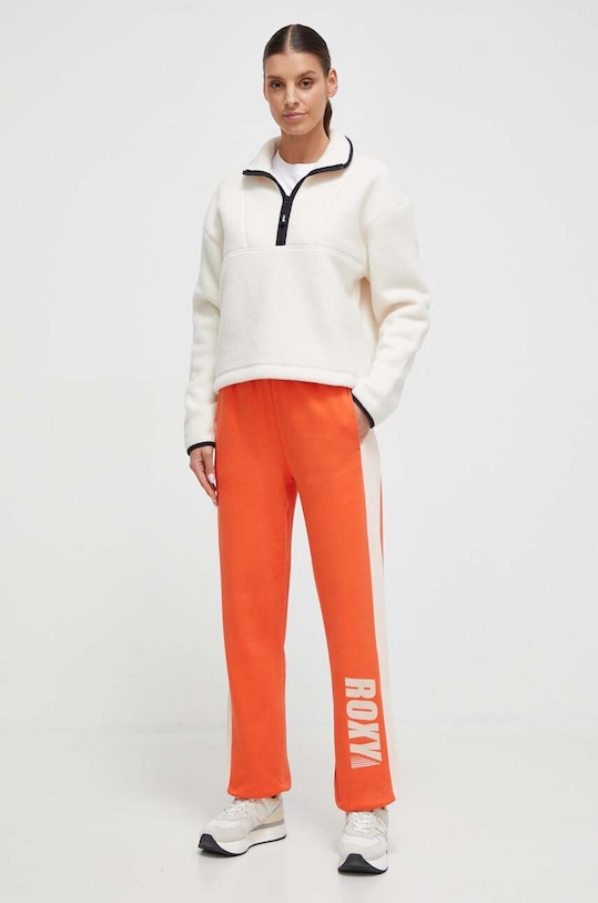 Bavlnené tepláky Roxy ERJFB03366 oranžová AW23