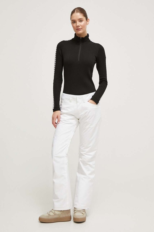 Roxy pantaloni Backyard ERJTP03238 alb AW23