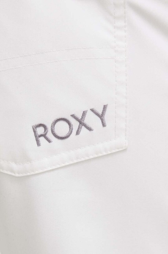 Roxy pantaloni Backyard alb ERJTP03238