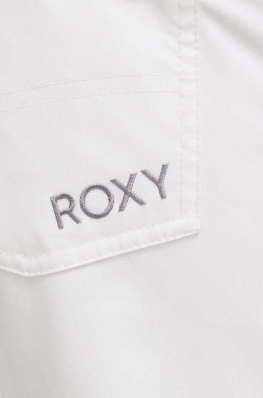Roxy pantaloni Backyard alb ERJTP03238