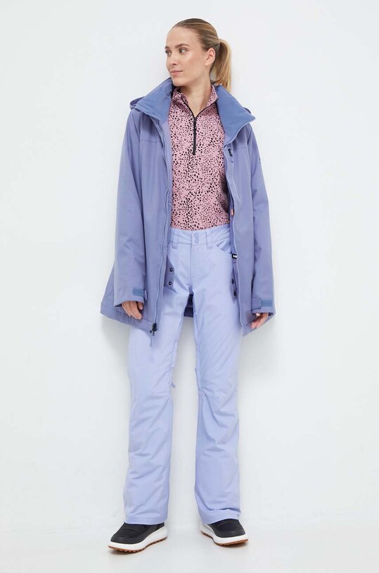 Roxy pantaloni Backyard ERJTP03238 albastru AW23