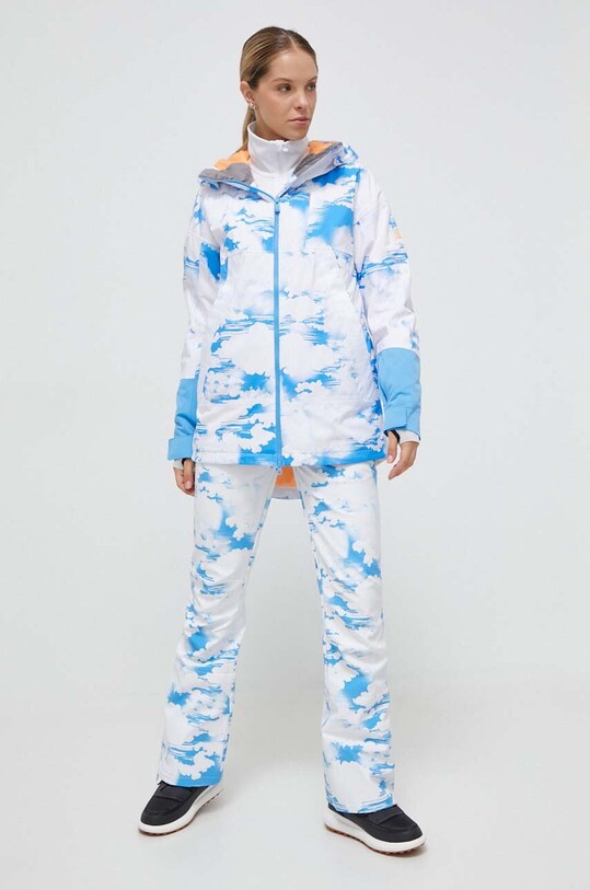 Roxy pantaloni x Chloe Kim ERJTP03222 alb AW23