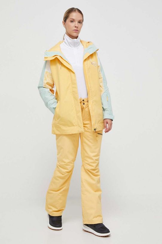 Roxy spodnie Nadia ERJTP03230 żółty AW23