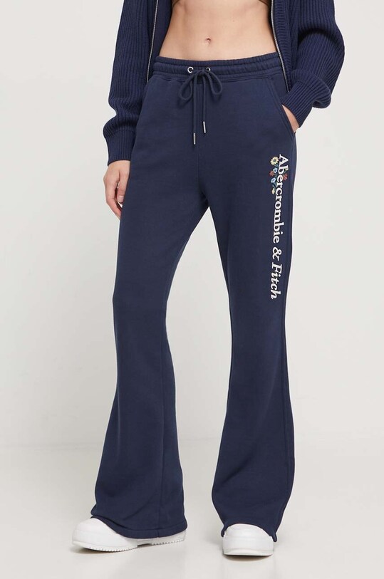 Spodnji del trenirke Abercrombie & Fitch KI147.3035.200 mornarsko modra AW23