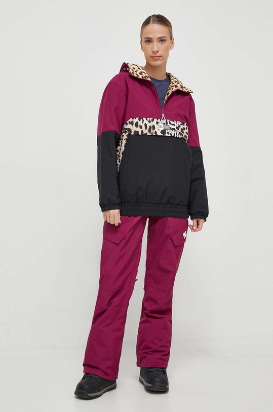 DC pantaloni Nonchalant ADJTP03023 burgundia AW23