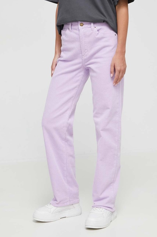 Billabong pantaloni de catifea cord drept violet ABJDP00151