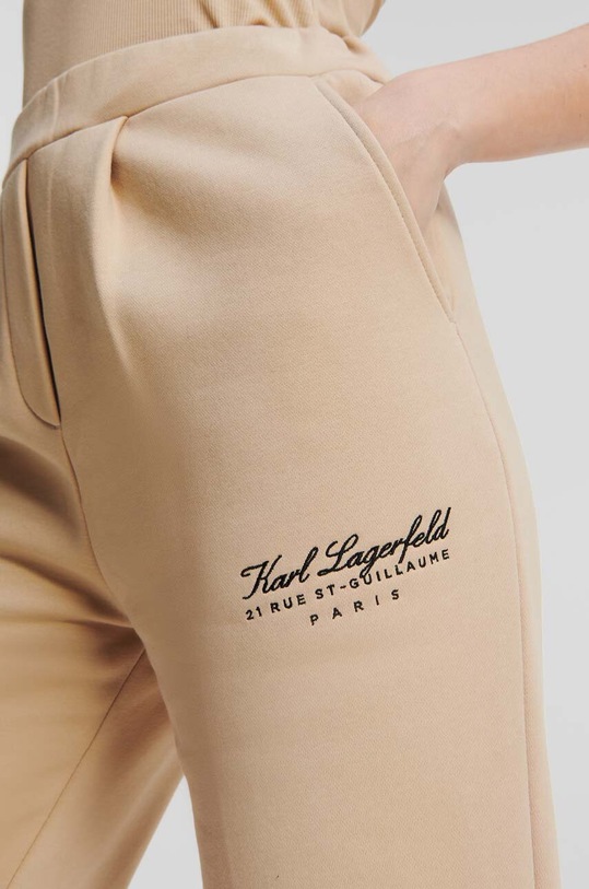 Karl Lagerfeld pantaloni de trening 235W1053 bej AW23
