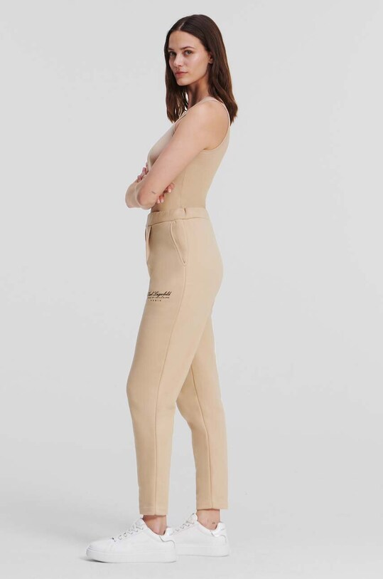 Karl Lagerfeld pantaloni de trening bej 235W1053