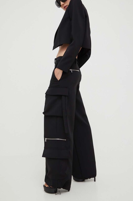 Παντελόνι Patrizia Pepe 8P0544.A6F5 μαύρο AW23