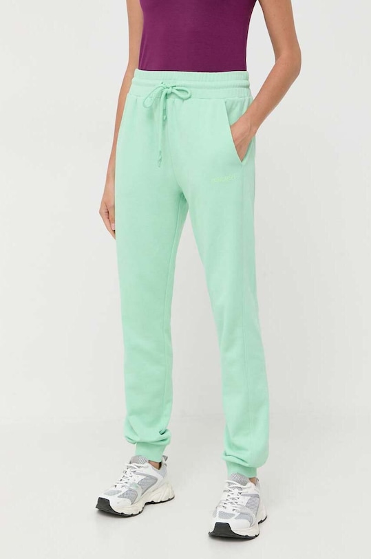 Patrizia Pepe spodnie dresowe bawełniane bawełna zielony 8P0549.J096