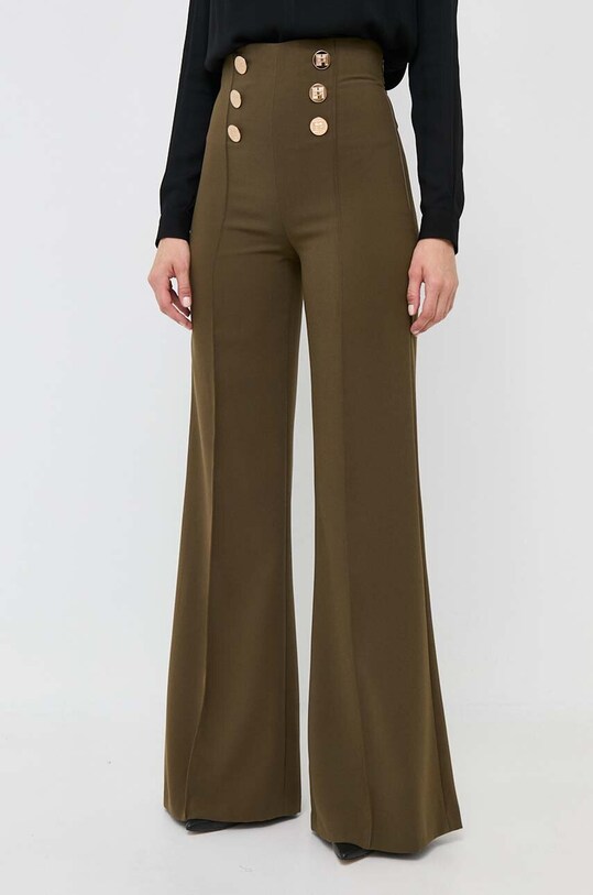 Παντελόνι Elisabetta Franchi PA02436E2 πράσινο AW23