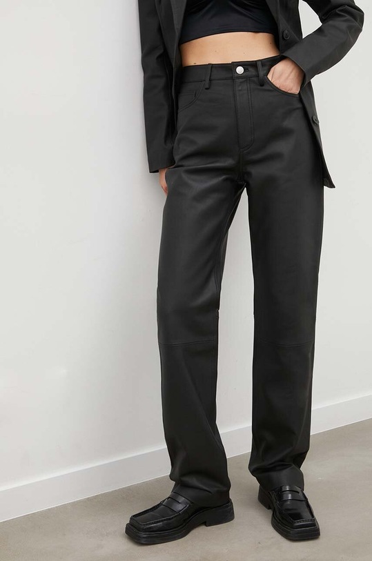 Remain pantaloni de piele 501134100 negru AW23