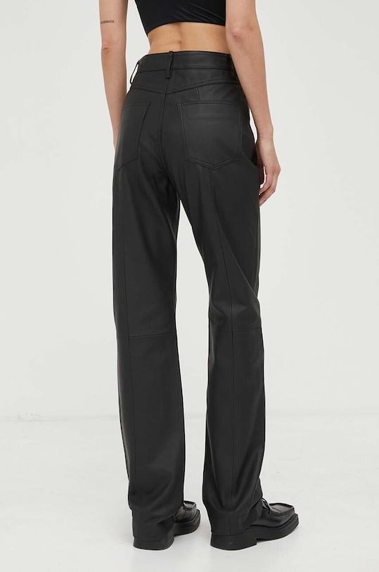 Îmbrăcăminte Remain pantaloni de piele 501134100 negru