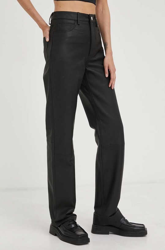 Remain pantaloni de piele negru 501134100