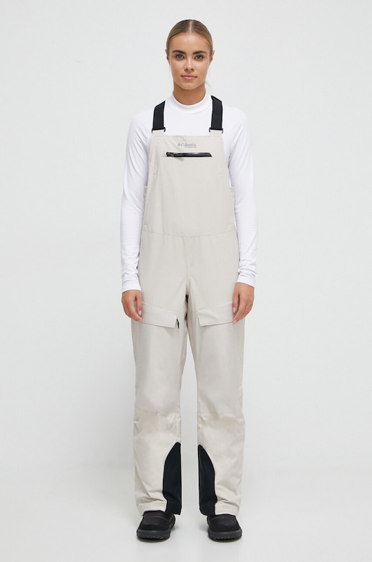 Skijaške hlače Columbia Highland Summit bez uzorka bež 2050911