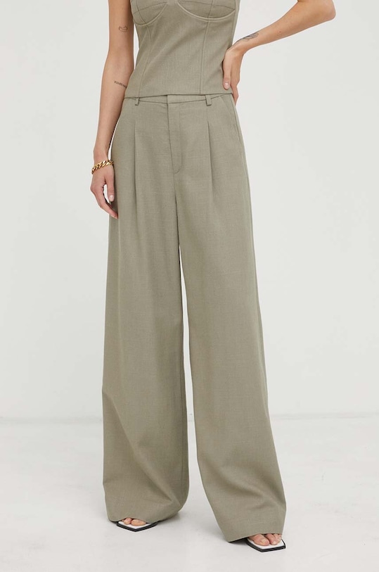 Gestuz spodnie 10908107 zielony AW23