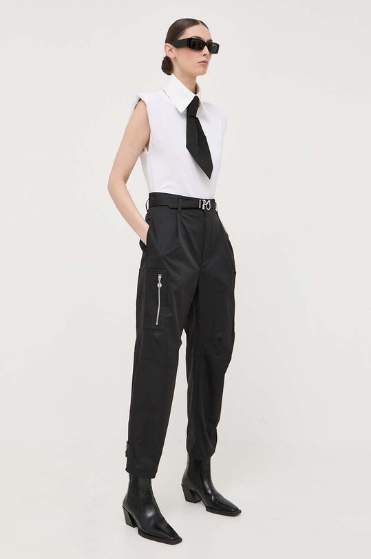 Miss Sixty spodnie tkanina czarny 6T2PJ2220000