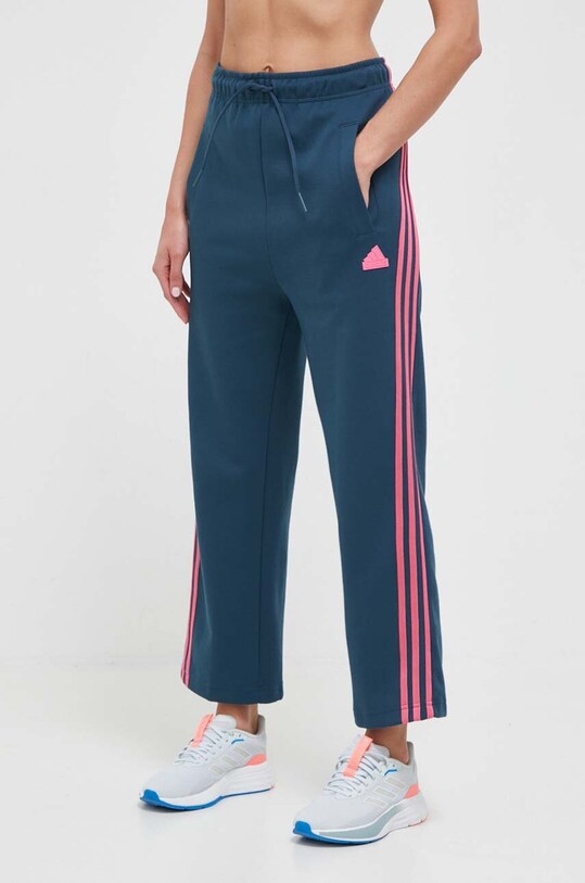 adidas spodnie dresowe dzianina turkusowy IM2451