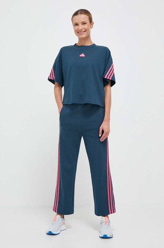 adidas spodnie dresowe IM2451 turkusowy AW23