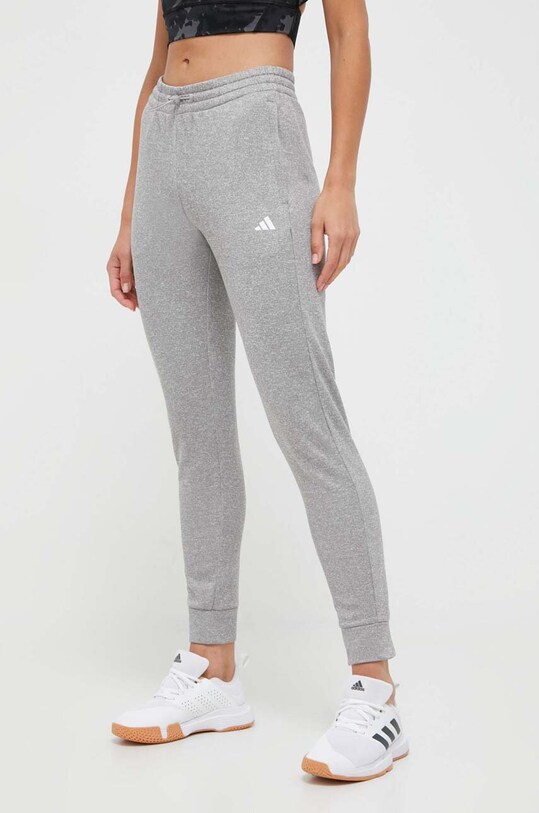 Тренировочные брюки adidas Performance Game and Go меланж серый IM2680