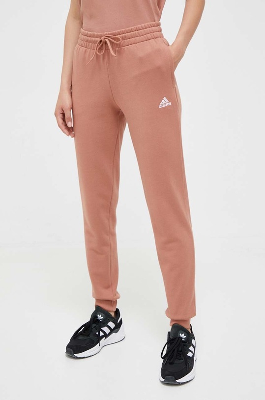 Îmbrăcăminte adidas pantaloni de trening din bumbac IL3359 portocaliu