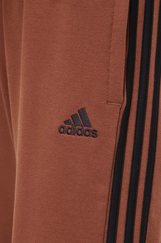 adidas spodnie dresowe bawełniane brązowy IL3451