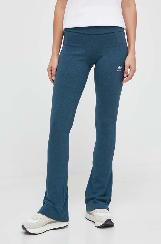 adidas Originals legginsy z elastanem turkusowy IJ5400