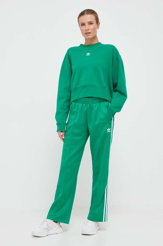 adidas Originals pantaloni de trening IK0424 verde AW23