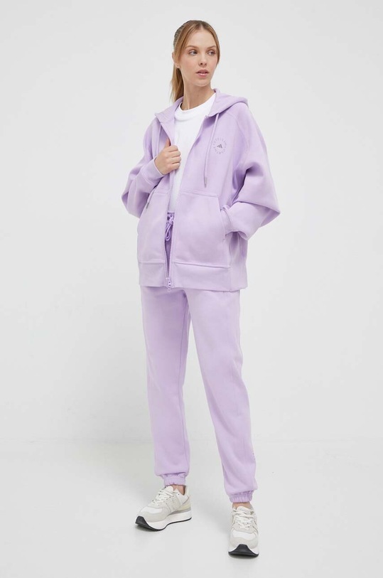 adidas by Stella McCartney pantaloni de trening IB6861 violet AW23