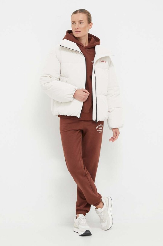 Fila spodnie dresowe FAW0592 brązowy AW23