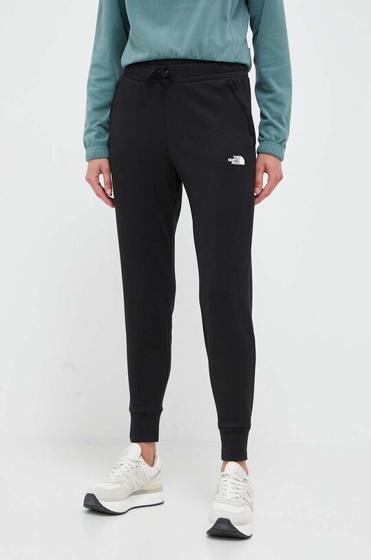 The North Face spodnie dresowe z elastanem czarny NF0A5GCBJK31