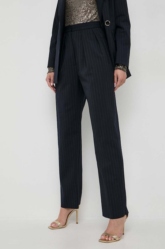 Marella nadrág gyapjú keverékből gyapjú szállal sötétkék 2331361038200