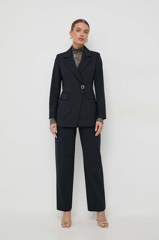 Marella pantaloni din lana 2331361038200 bleumarin AW23