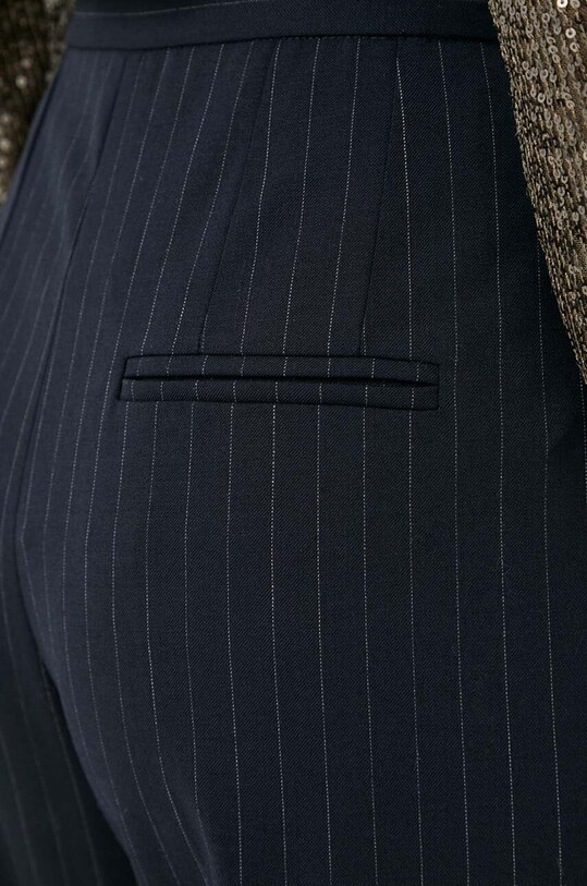 Marella pantaloni din lana bleumarin 2331361038200