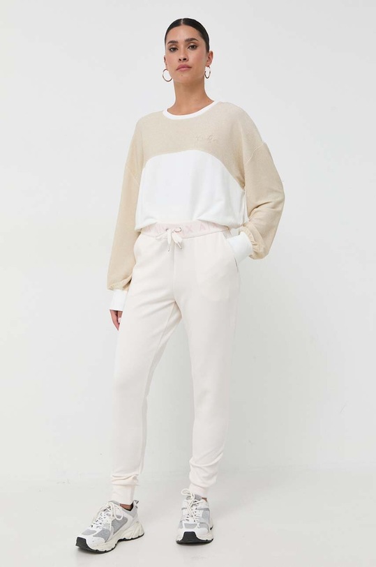 Armani Exchange pantaloni de trening 6RYP81.YJEGZ bej AW23