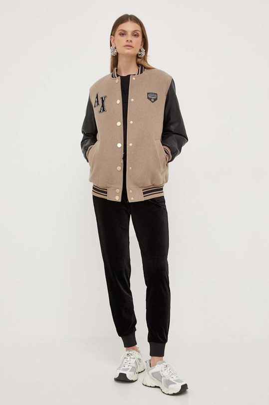 Armani Exchange spodnie dresowe 6RYP85.YJ9WZ czarny AW23