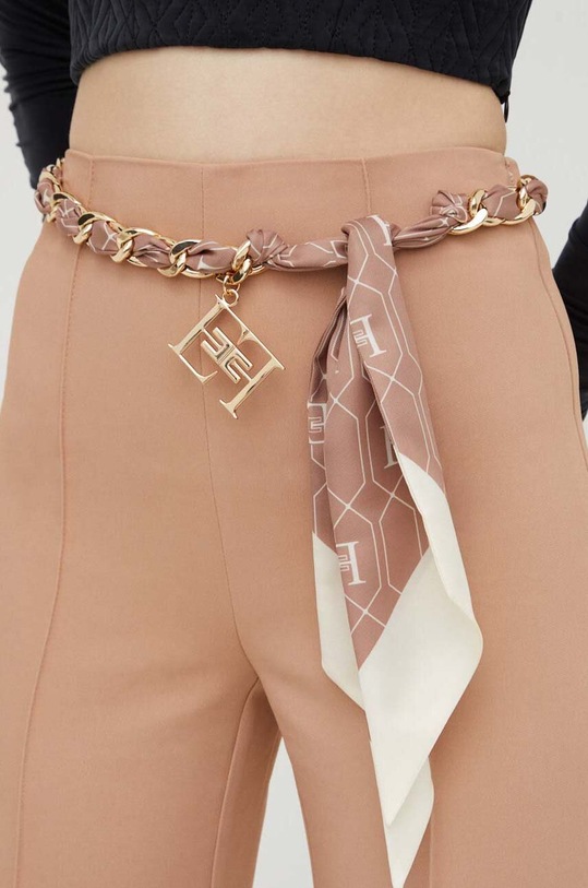 Hlače Elisabetta Franchi bež PA04437E2