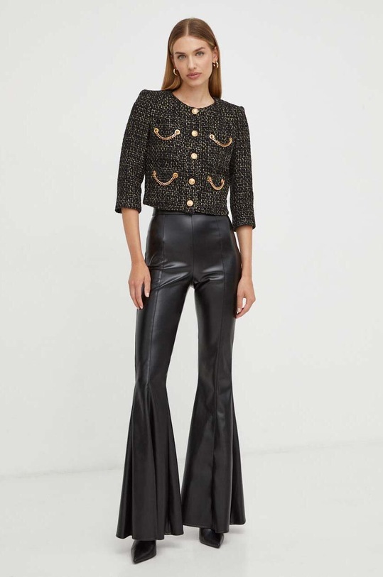 Elisabetta Franchi pantaloni PA04037E2 negru AW23