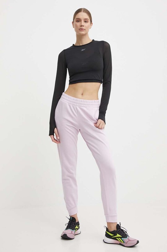 Бавовняні спортивні штани Puma 675989 фіолетовий SS24