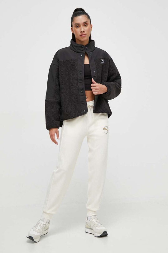 Puma pantaloni de trening 676069 bej AW23