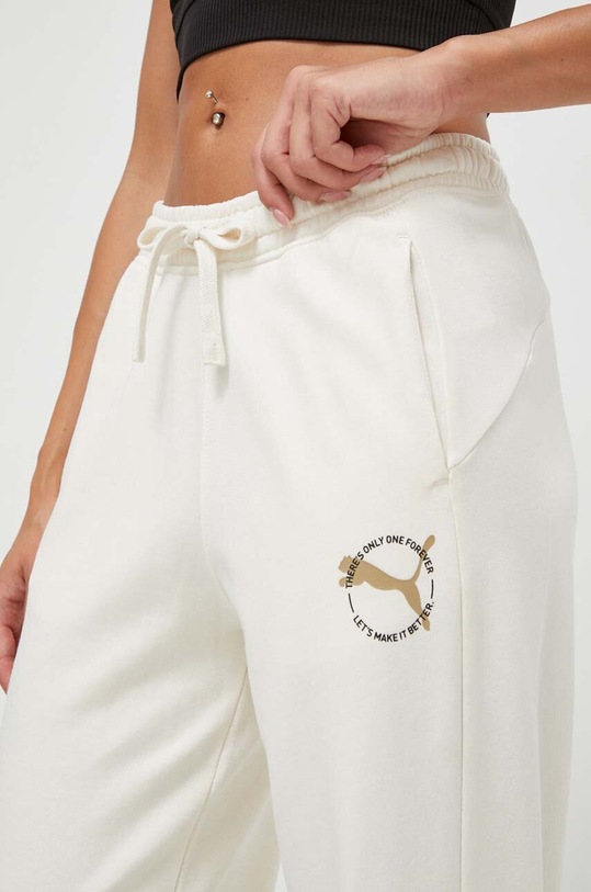 Puma pantaloni de trening bej 676069