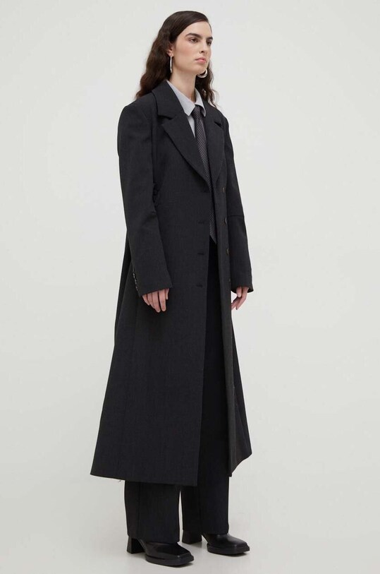 Штани з домішкою вовни Herskind Theis 4968956 сірий AW23